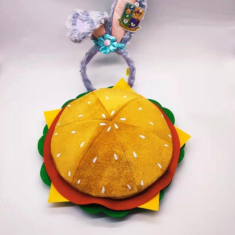 Novelty Carnival Hamburger Hat Christmas Thanksgiving Decoration Fast Food Hat