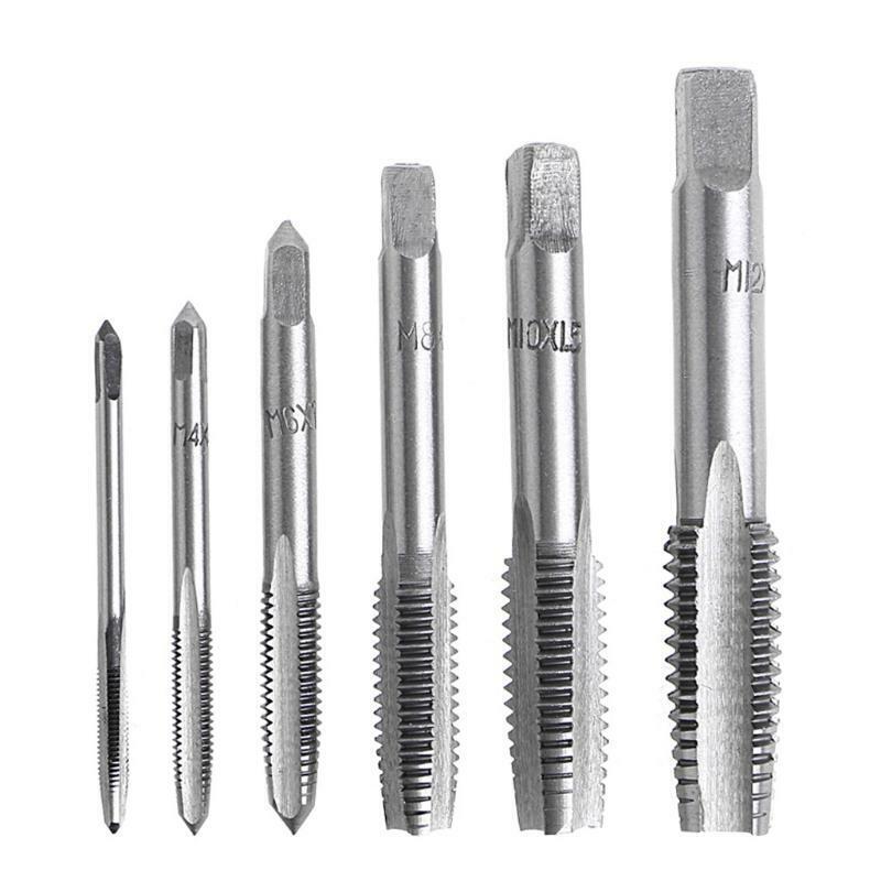 12 Pcs Hand Screw Thread Taps Wire Tapping Screwdriver Bit M3/M4/M6/M8/M10/M12