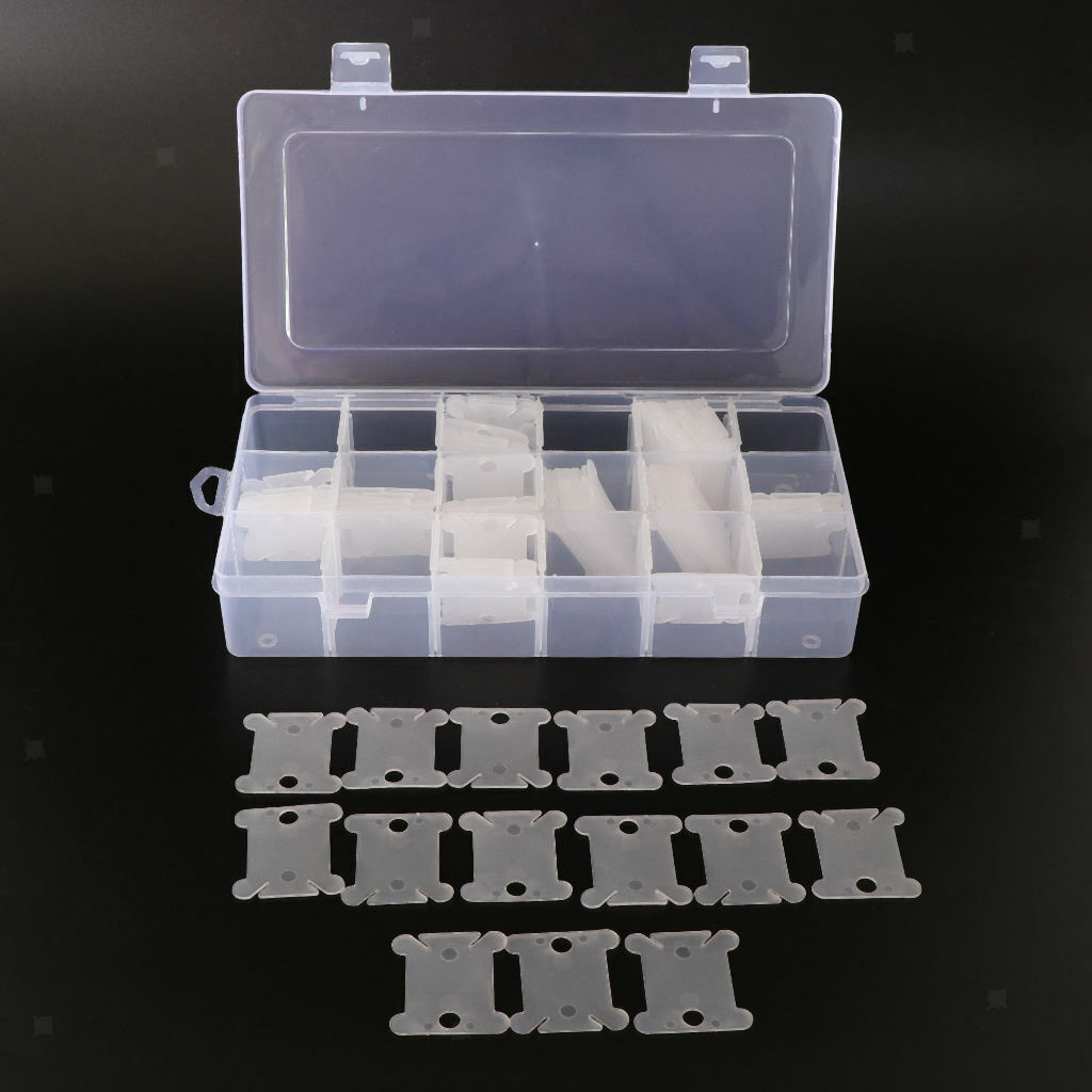 18 Slots Embroidery Floss Organizer  + 120 Pieces Plastic Winding