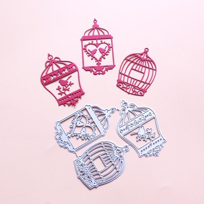 Spring Bird Cage Metal Cutting Dies Stencil Scrapbooking DIY Album Stamp Paper