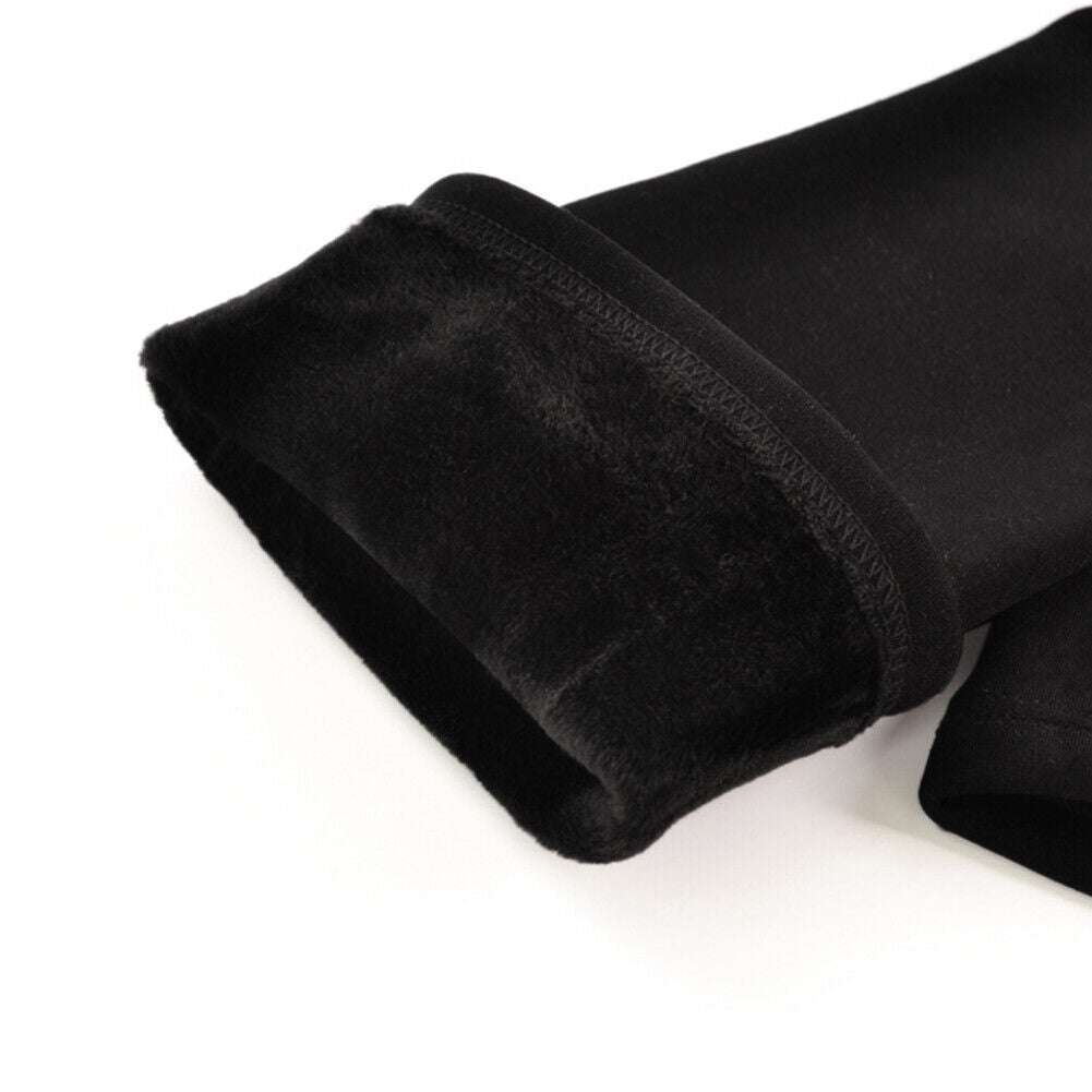 2pcs Warm Women Socks Leg Warmers Leisure Long Thigh High Socks (Black)