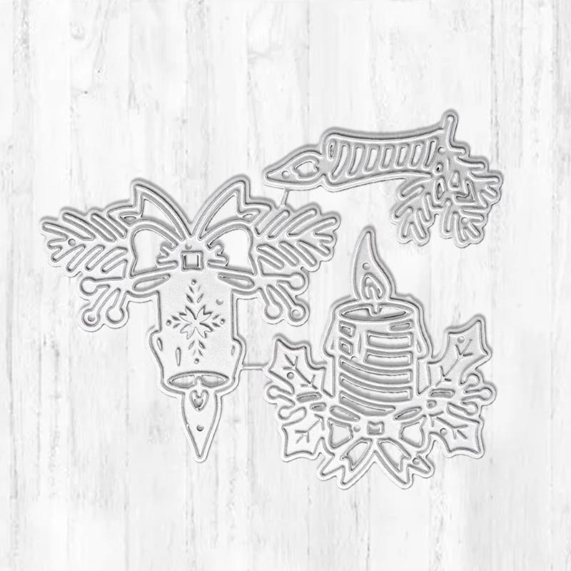 Candle Metal Cutting Dies Stencil DIY Scrapbooking Album Paper Card Template