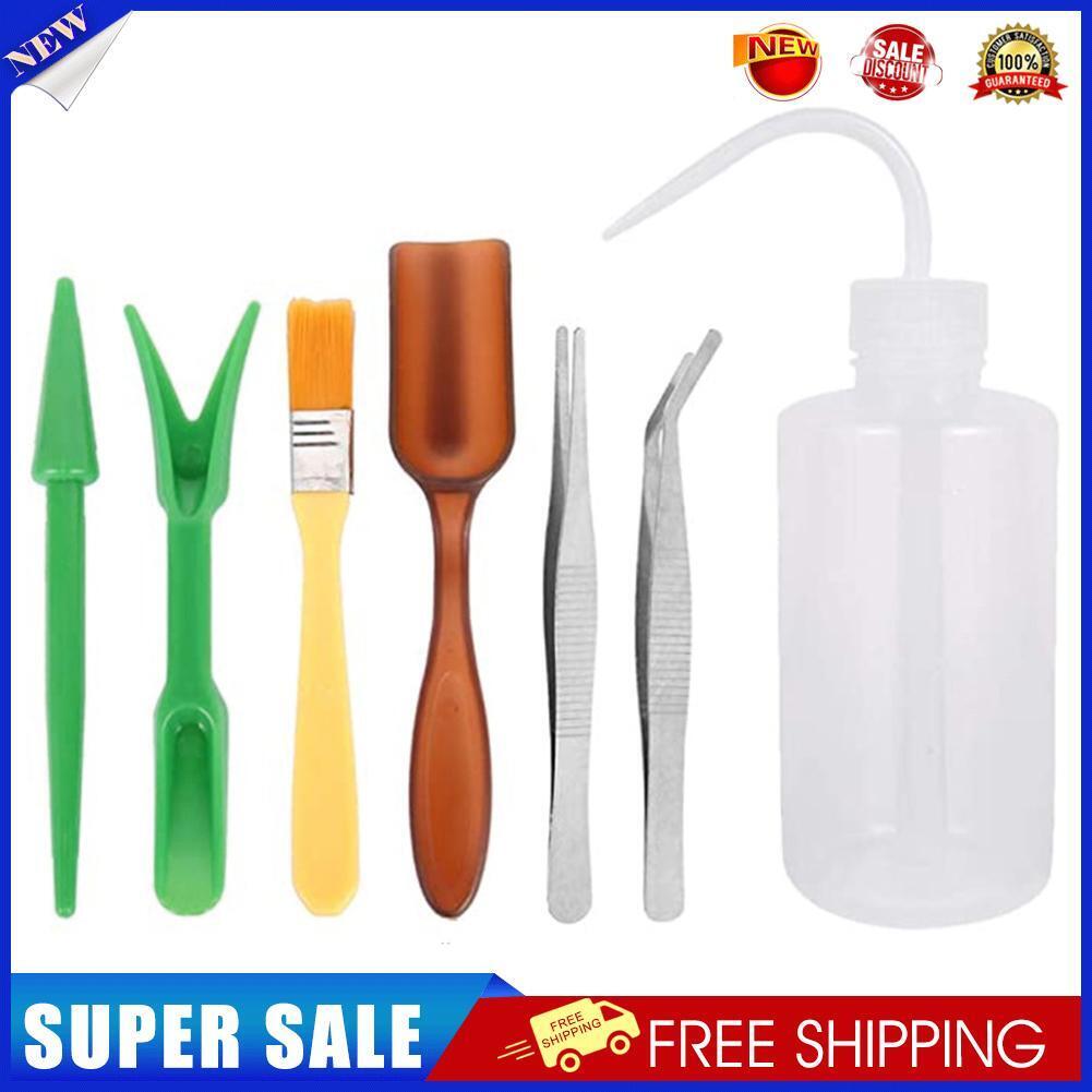 7pcs Succulent Transplanting Bonsai Seedling Drilling Garden Planter Kit