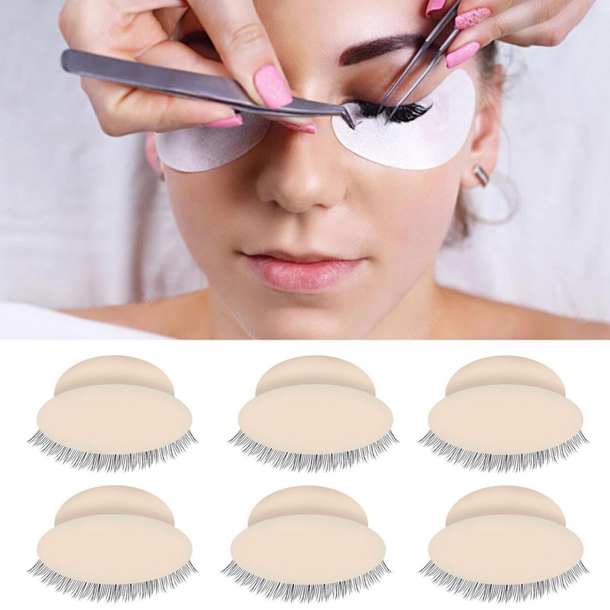 12 Pieces Eyelash Extension Makeup Tools Replacement Supplies for Beginner