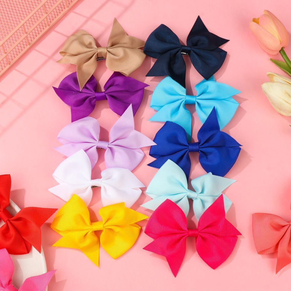 Accessories Kids Cute Metal Alligator Hair Clips Bow Hairpin Barrettes Headwear