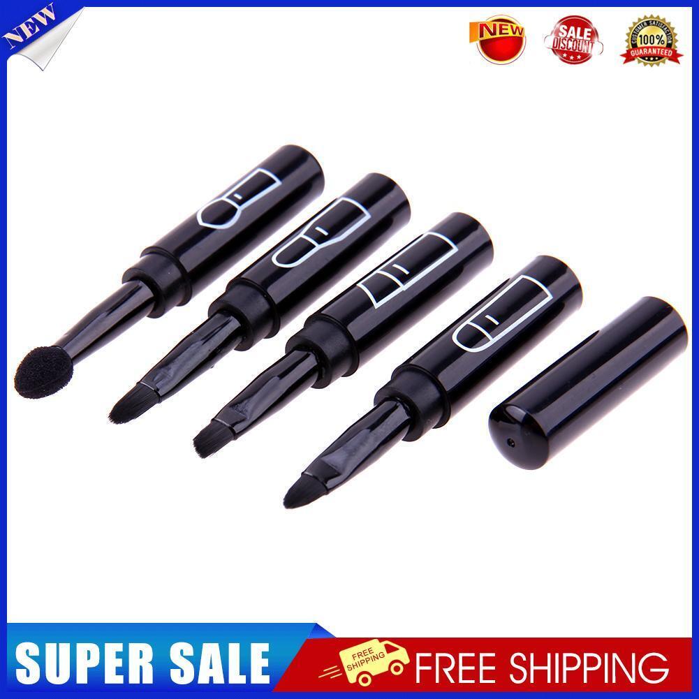 4 in 1 Portable Retractable Makeup Brush Lipbrush Eyeliner Brush for Travel