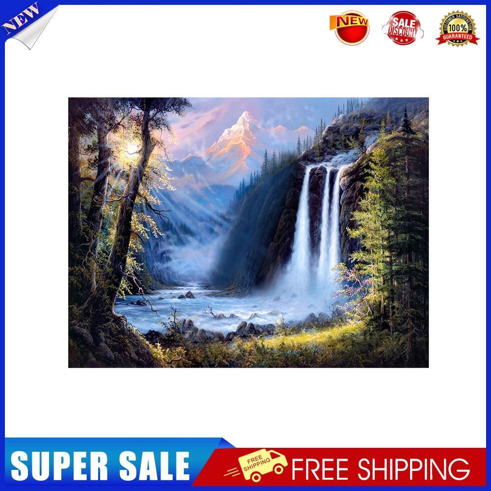 Full Drill  Waterfall Scenery 5D Diamond DIY Painting Craft Home Decor