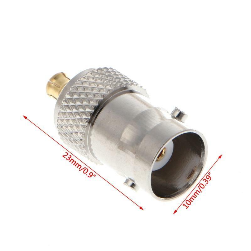 BNC Female Jack to MCX Male Plug Straight RF Coax Coaxial Connector Adapter