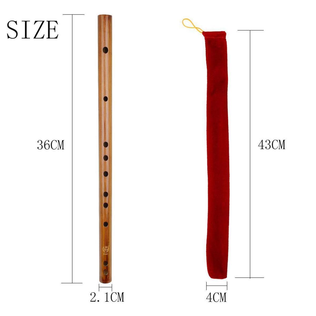 2x Traditional Wooden Flute Great Sound Woodwind Musical Instrument Gift