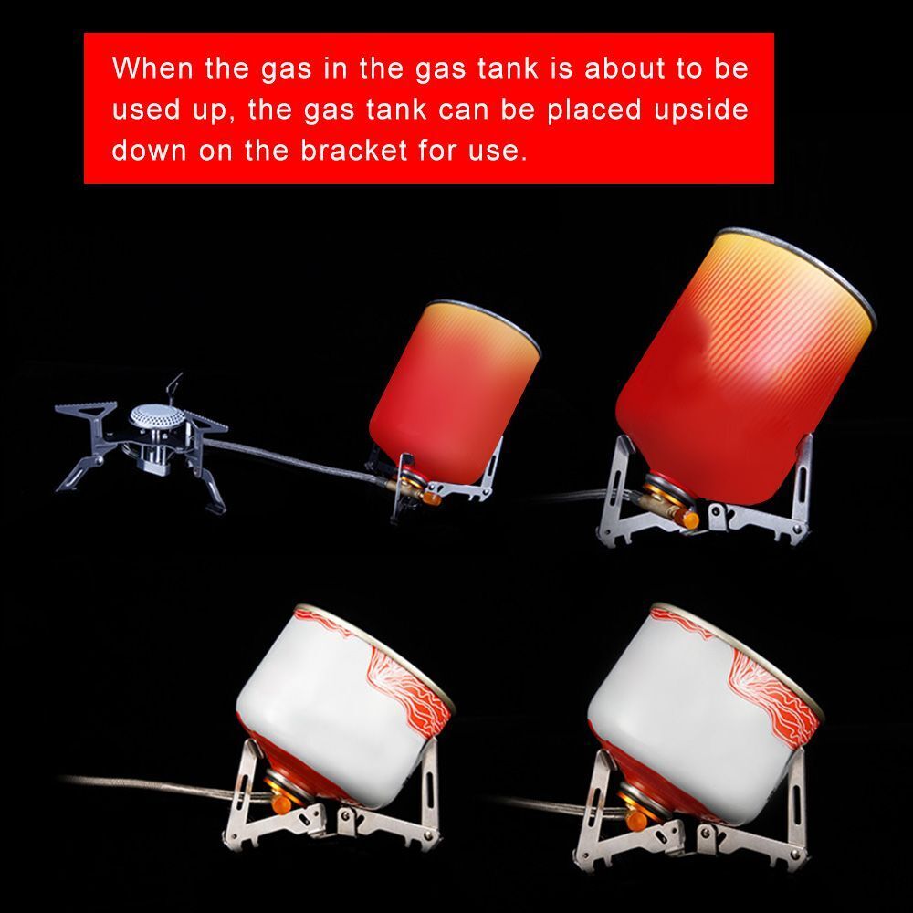 Foldable Outdoor Bottle Shelf Gas Tank Rack Can Tank Tripod Gas Canister Stand