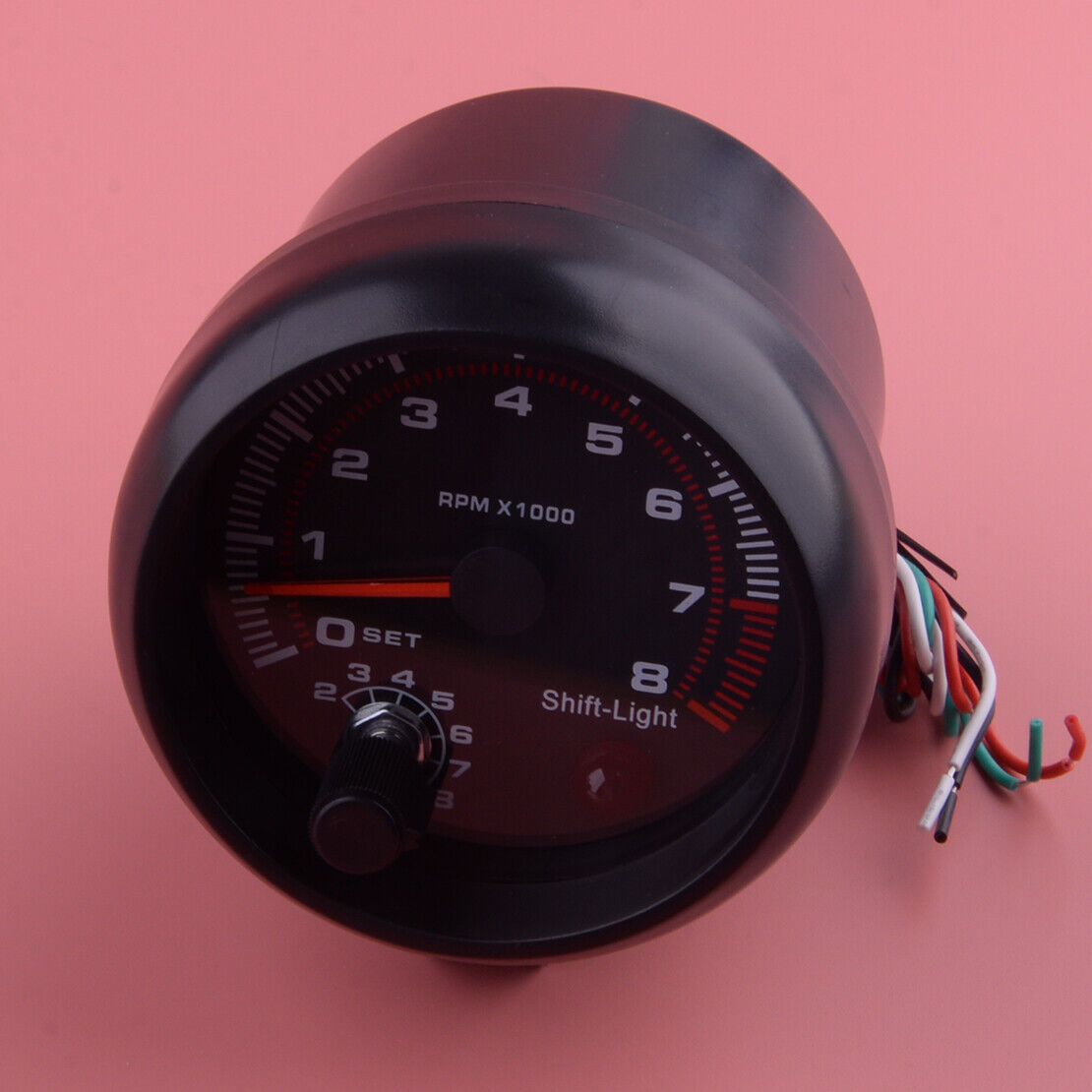 3.75" Universal Car Tachometer Gauge Rev Counter LED Shift Light 0-8000RPM 12V