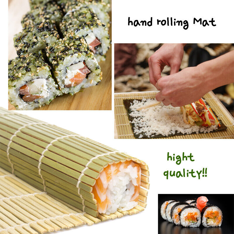 Bamboo Sushi Roller Mat Japanese hand rolling maker 27cmx27cm