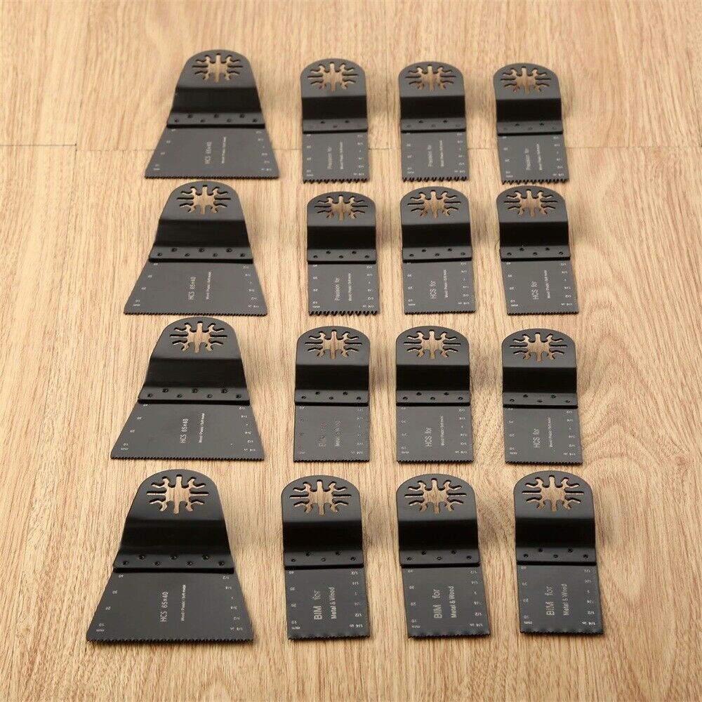 16x Oscillating Multi Tool E-cut Bi-metal Saw Blades For Fein Multimaster Makita