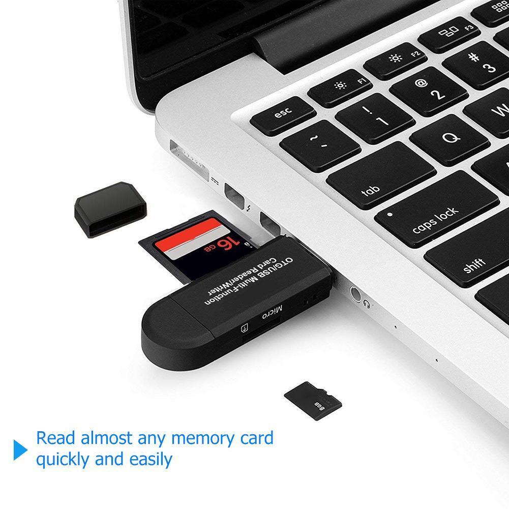 Micro USB+USB OTG Card Reader USB2.0 Memory Card Adapter for PC Android