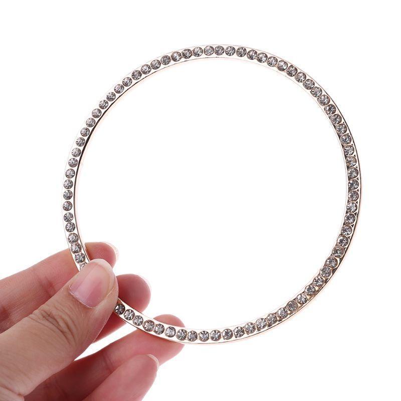 Ring Design Metal Rhinestone Purse Handle for Bag Making Handle Replacement DIY