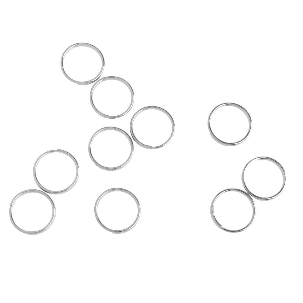 10 Pieces 316 Stainless Steel Scuba Diving O Ring Water Sports Boat Keychain