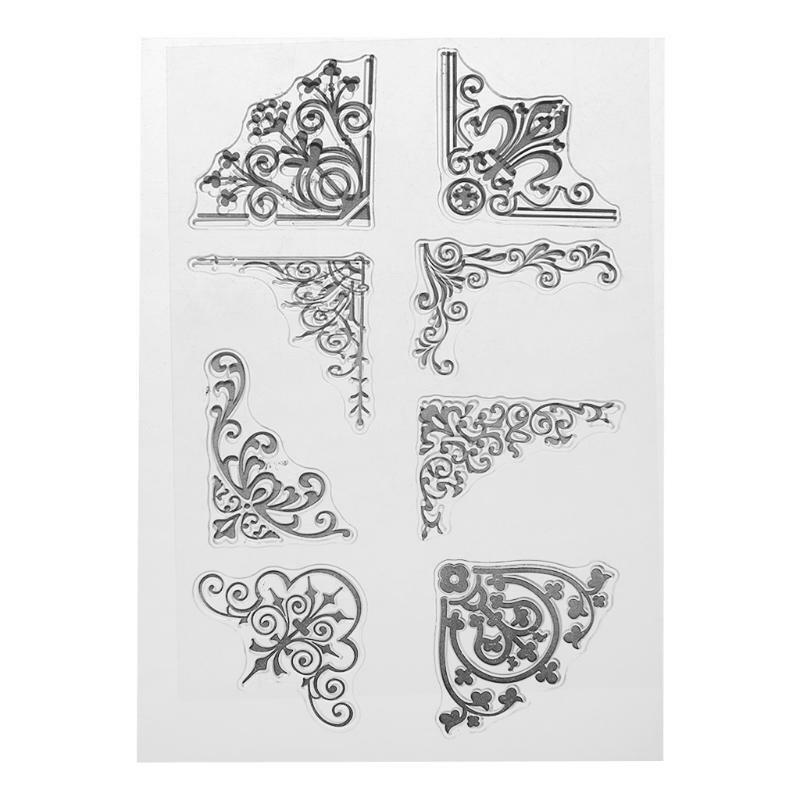Corner Silicone Clear Seal Stamp DIY Scrapbooking Embossing Photo Album Paper