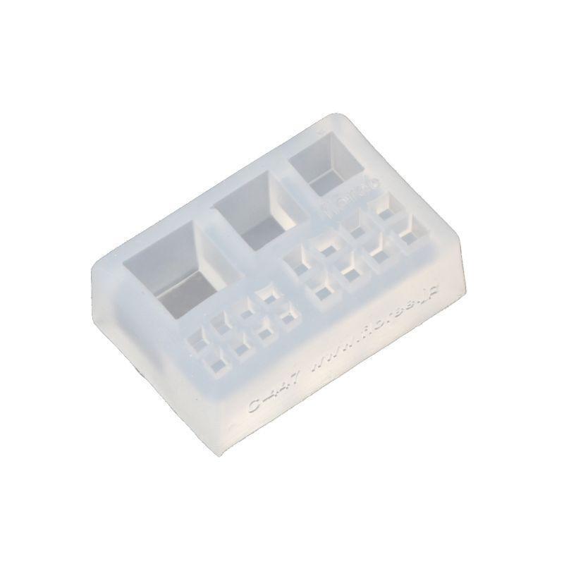 Shiny Mini Size Cubic Square Pendant Necklace Silicone Mold for DIY Necklace