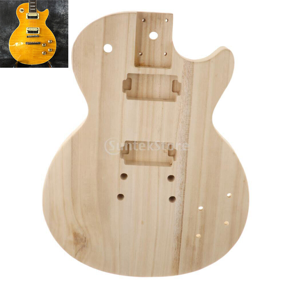Unfinished Guitar Body Barrel Blank Wood for ST Guitar DIY Accessories