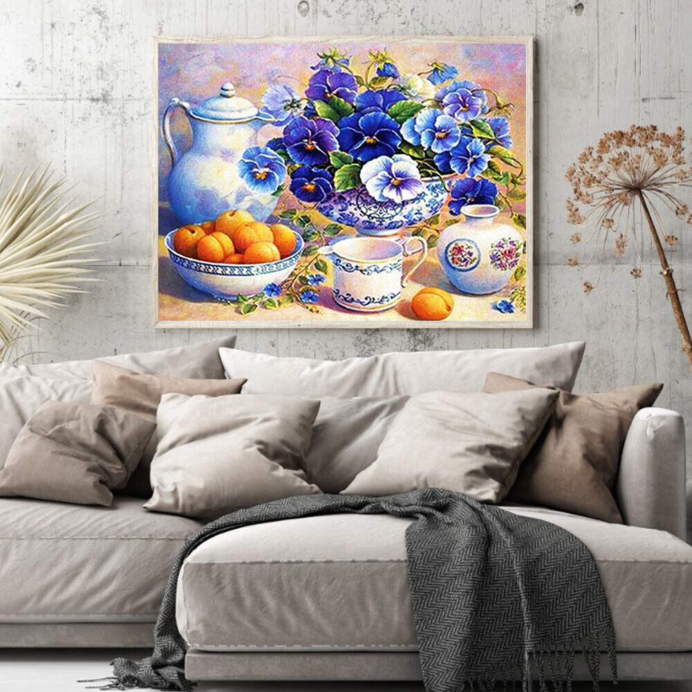 5D DIY Diamond Painting Table Fruit Flower Full Square Drill Wall (FF338)