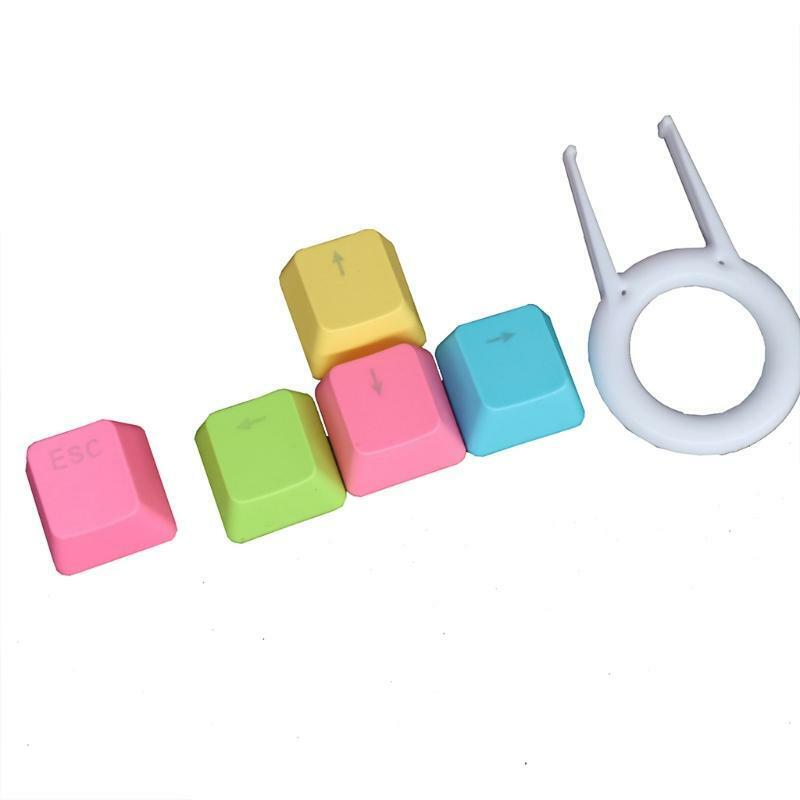 Rainbow Double Shot Keycap Set 39 keys PBT Mechanical Keycap for Mechanical Game