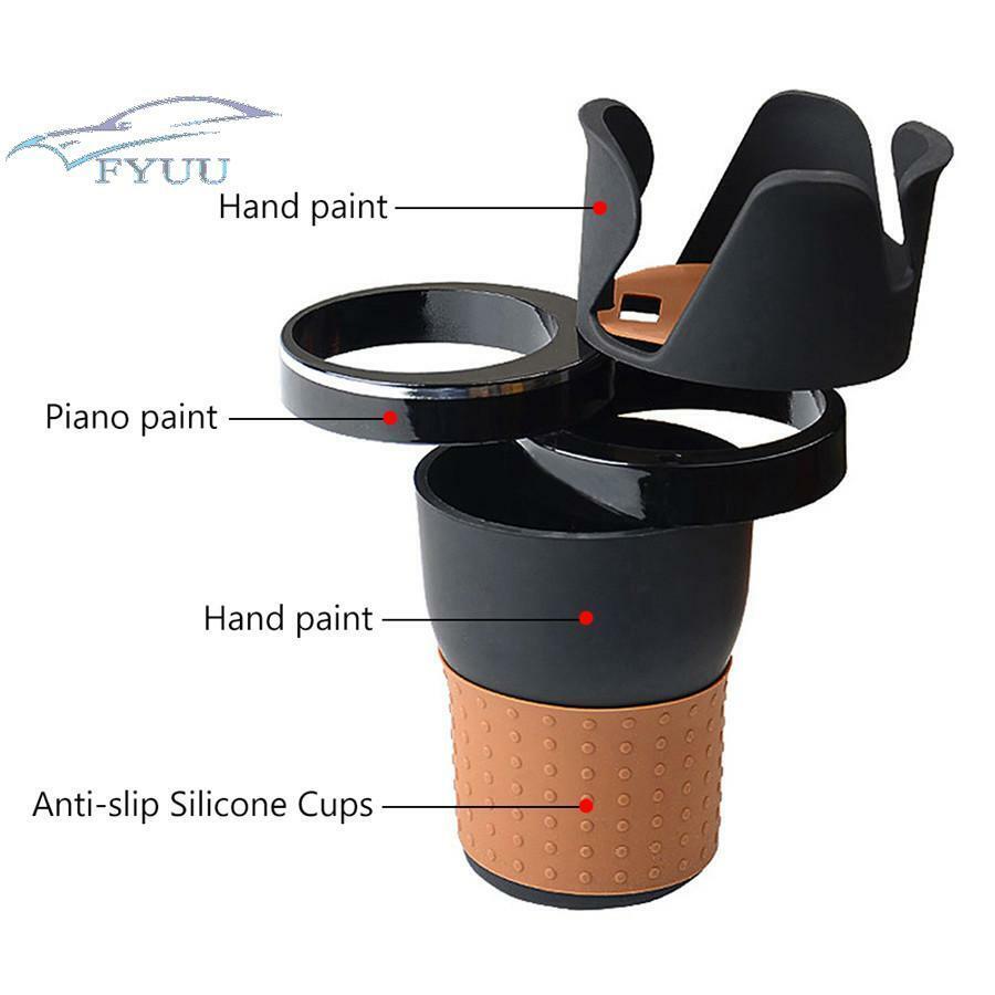1x Car Rotatable Bottle Drink Cup Holder Coin Key Sunglasses Phone Organizer Box