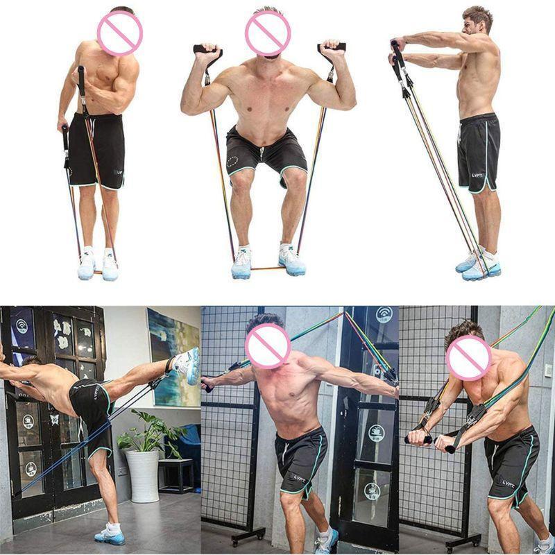 11 Pcs Foldable Chest Expander Sculpt Yoga Rally Robust Resistance Sturdy Sports