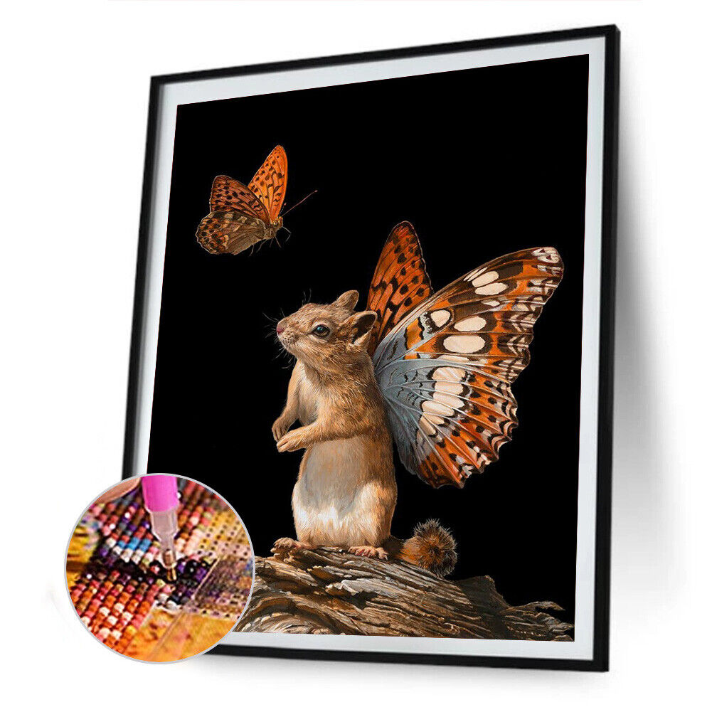5D DIY Diamond Painting Little Hamster Full Round Drill Mosaic Wall Picture