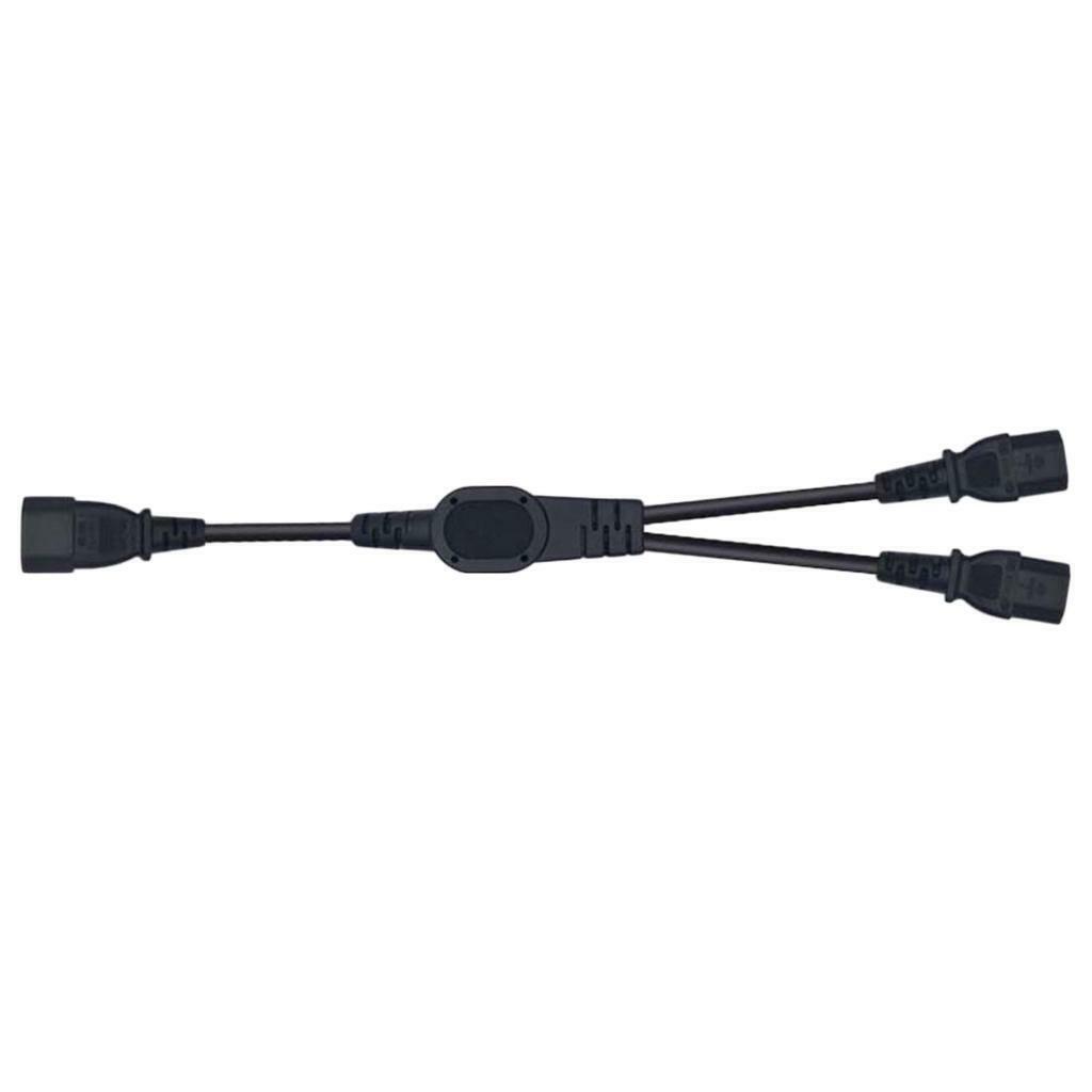 1m 10A IEC 320 C14 to 2 C13 AC  Cord Cable IEC320 for PDU UPS