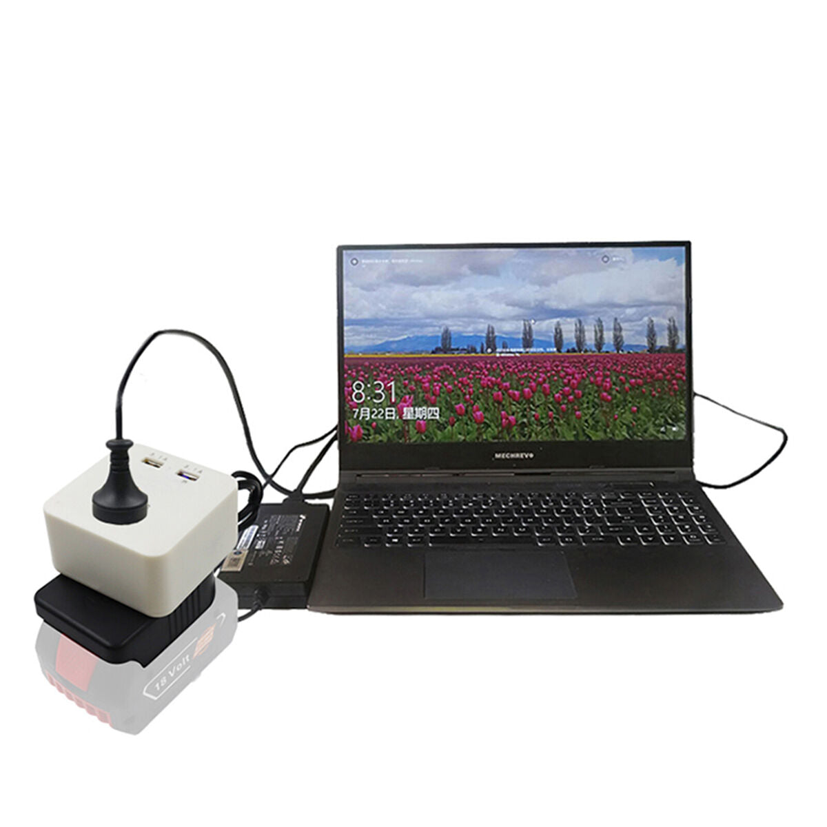 Power Inverter 220V USB Charger 60W for Makita 14.4V 18V Lithium Battery BL18xx