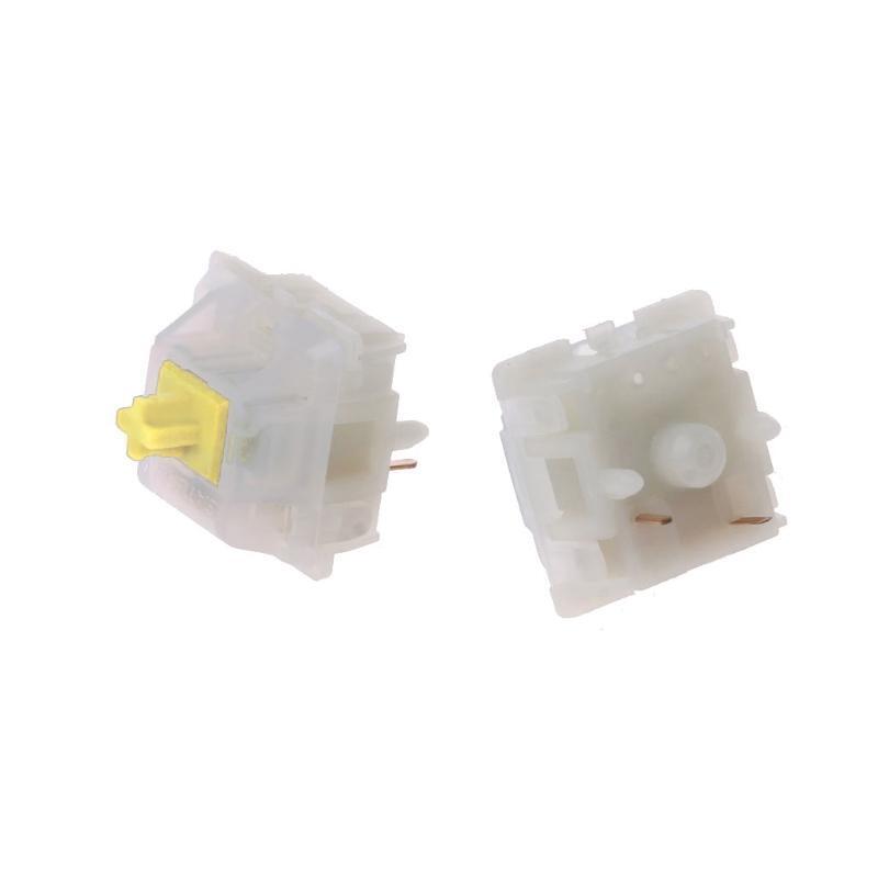 Milky Yellow Switches for Gateron MX Keyboard Switches Milky Yellow Axis Switch