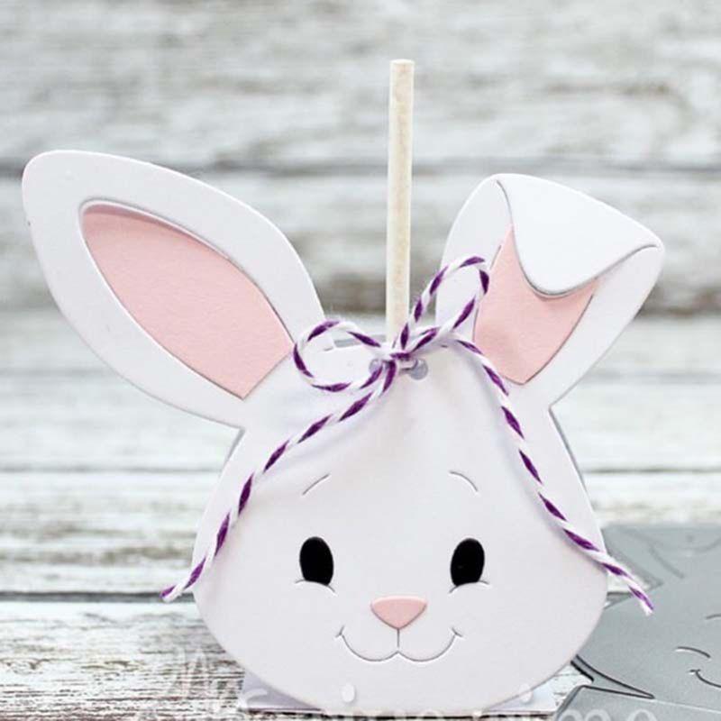 Cute Rabbit DIY Metal Cutting Dies Stencil Scrapbooking Photo Album Stamp Paper