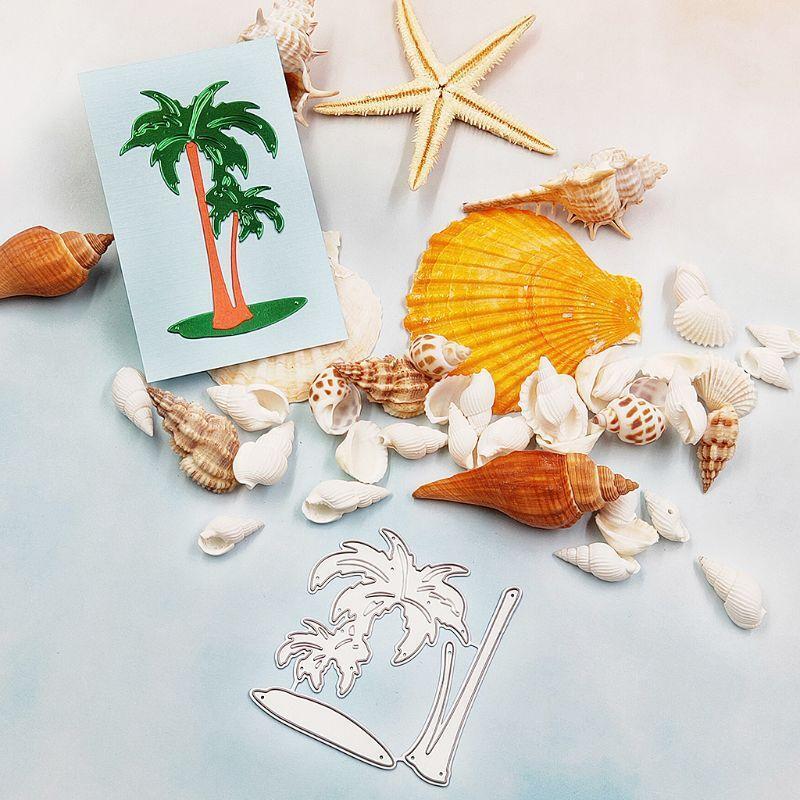 Coconut Tree Metal Cutting Dies Stencil DIY Scrapbooking Album Stamp Paper Card