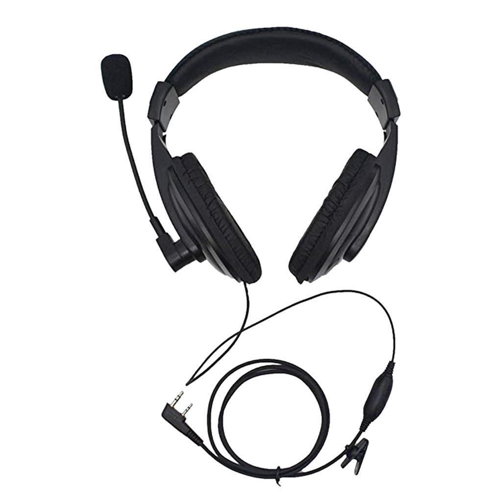 1Pack 2Pin Noise canceling Headset Headphone with PTT Mic for