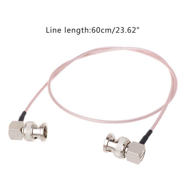 HD SDI Video Connector Cable RG179 BNC Male To BNC Right Angle Plug For BMCC