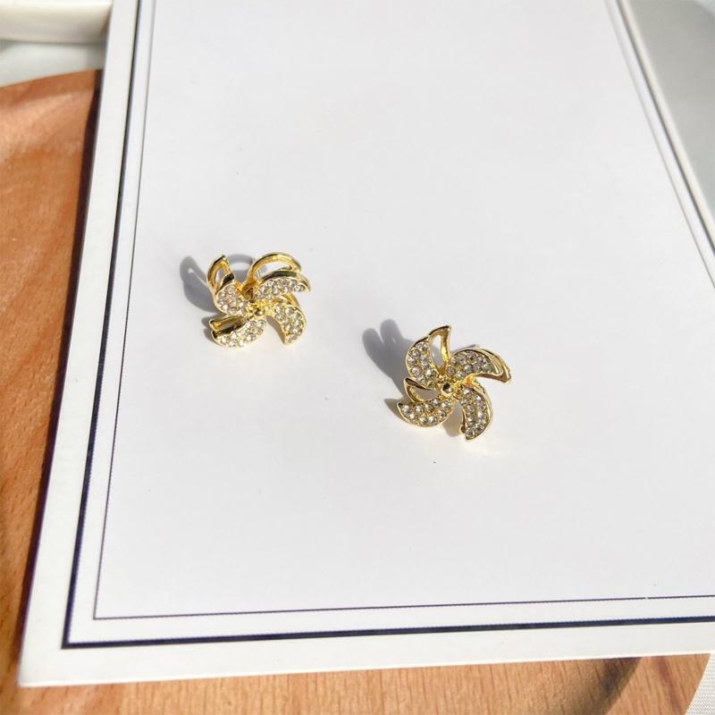 Fashion Windmill Earring Classic Rhinestone Earring Jewelry Xmas Party Decor
