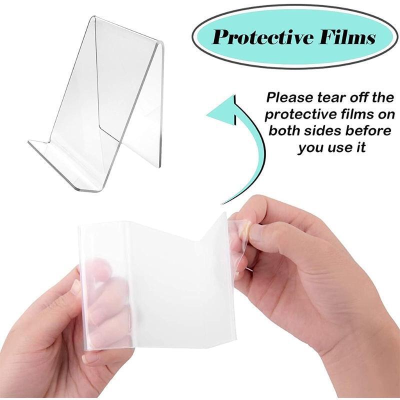 5 Pcs Clear Acrylic Holders Decorative Clear Acrylic Display Stands Clear Holder