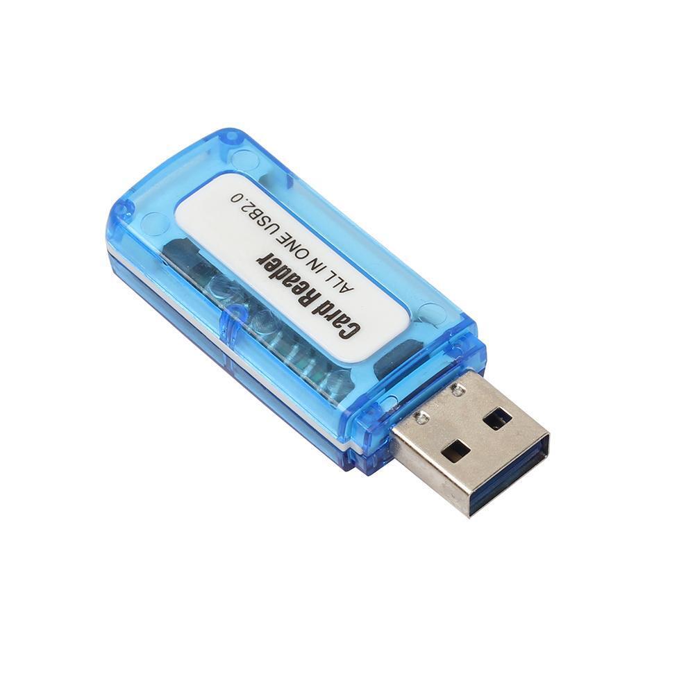 Portable 4 in 1 Memory Multi Card Reader USB 2.0 for SD/TF/T-Flash/M2 Card