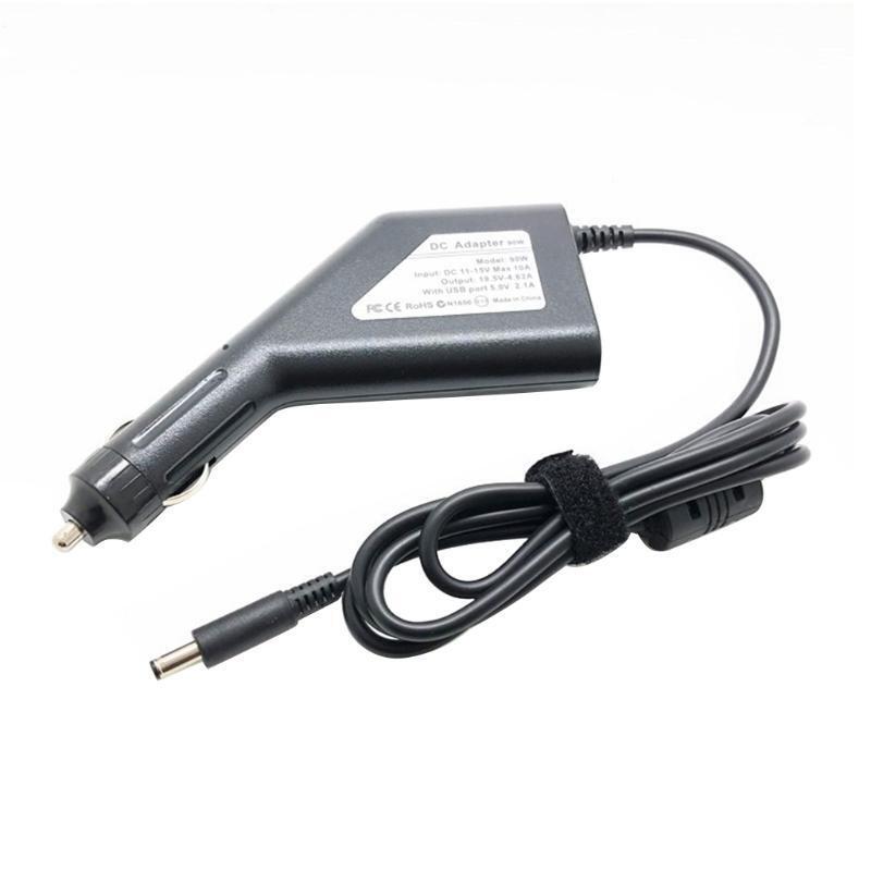 Portable Laptop Car DC Adapter Charger for Business Travelers 19.5V 4.62A 90W