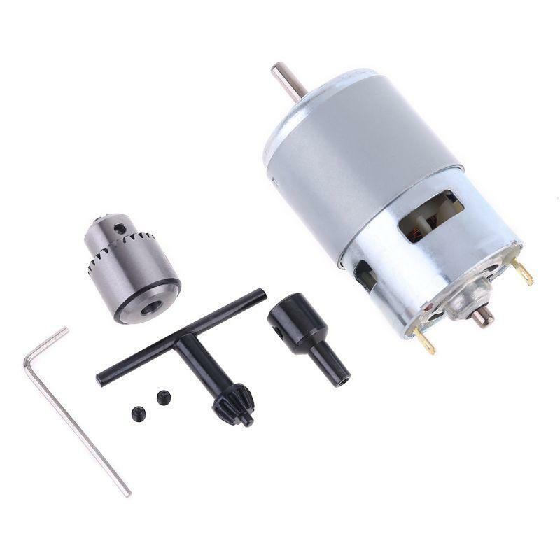 New 775 Motor DC 12-24V Electric Drill With Drill Chuck For Polishing Drilling