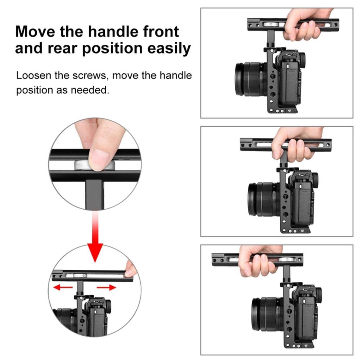 Camera Cage for XT2 XT3 Rig Stabilizer Movie Shooting Quick Release