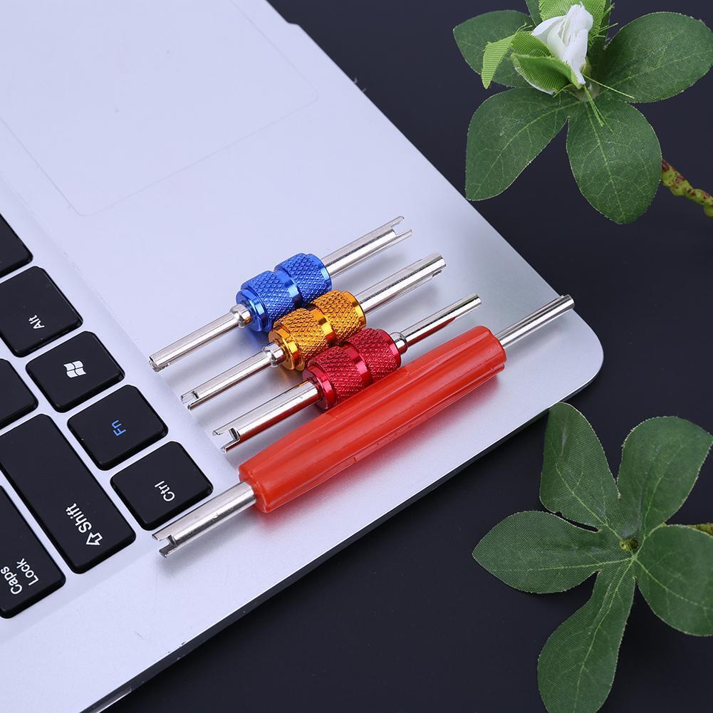 4pcs Double-end Car HVAC Valve Core Removers Changers Removal Tools
