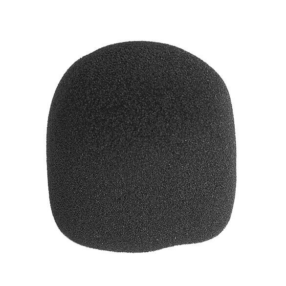 10Pcs Black Microphone Grill Foam Cover Audio Mic Shield Sponge Cap Holder