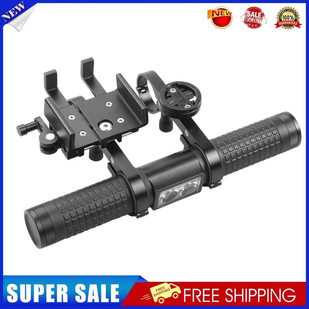 5-in-1 Bike Handlebar Extender USB Charging Power Bank Bicycle Lamp Bracket