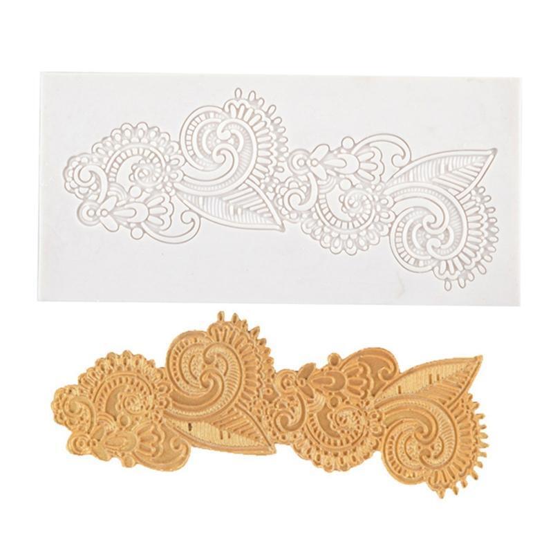 Cake Decorating Lace Silicone Mould DIY Flower Vine Lace Pattern Mold