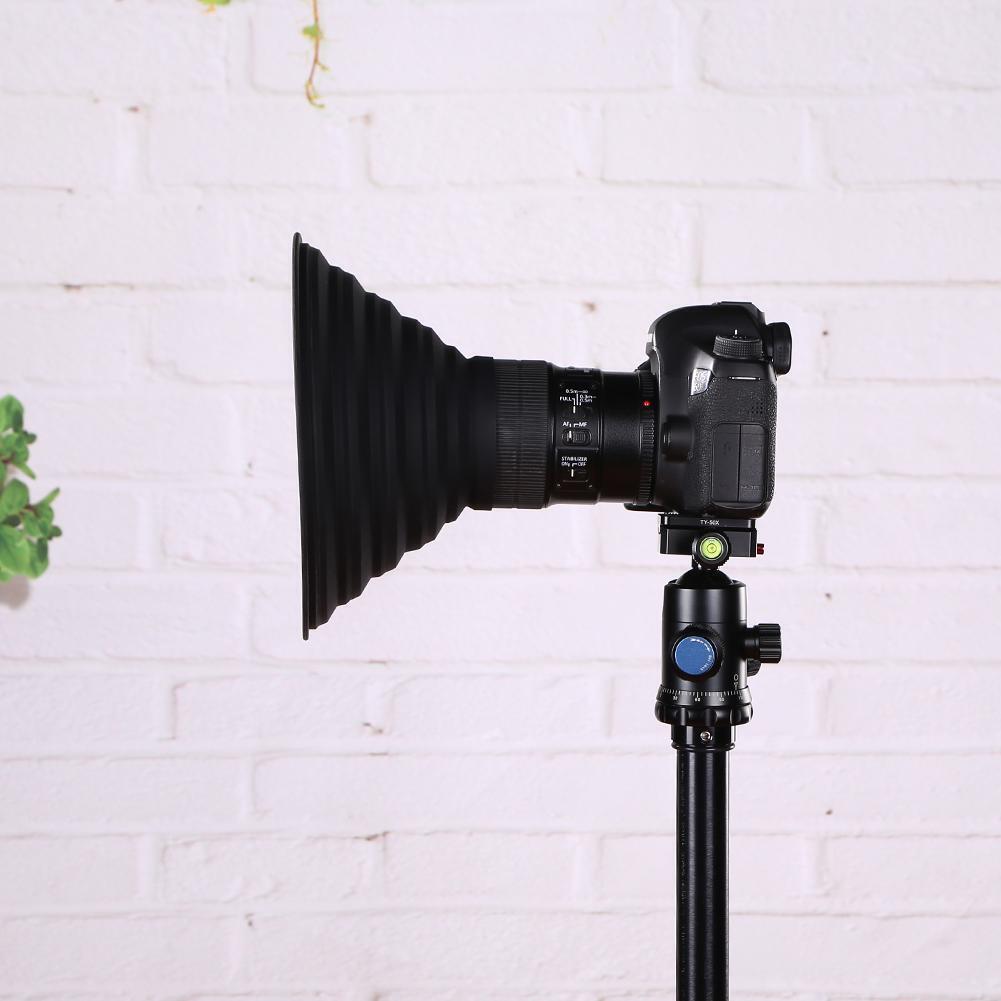 Anti-glass Ultimate Camera Lens Hood Anti-reflective Silicone Photos Hood