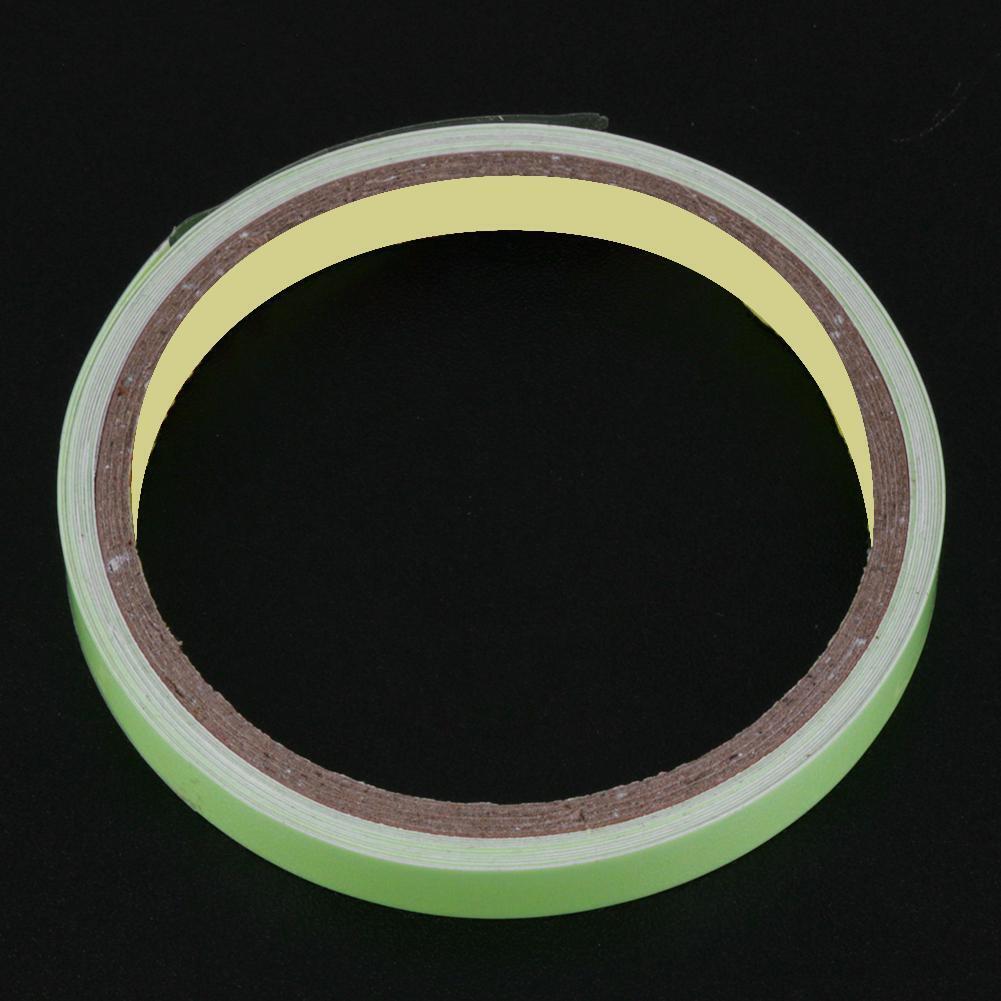 10m Luminous Warning Tape PET Night Vision Glow Tape Home Decor Tape(12mm)