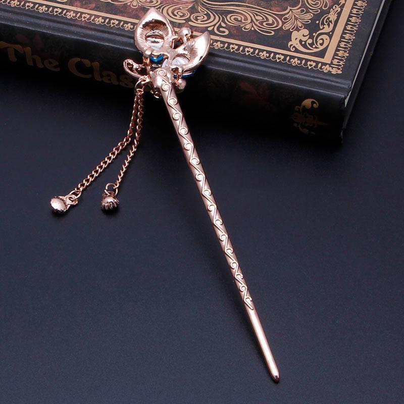 Various Fashion Women Elegant Bobby Pin Colorful Hairpin Rhinestone Hair Stick