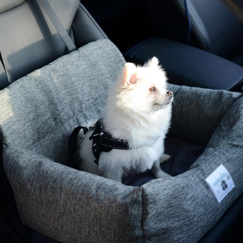 Detachable Dog Seat Cushion for Car Protection for Car Seats Extra Sturdy Grey