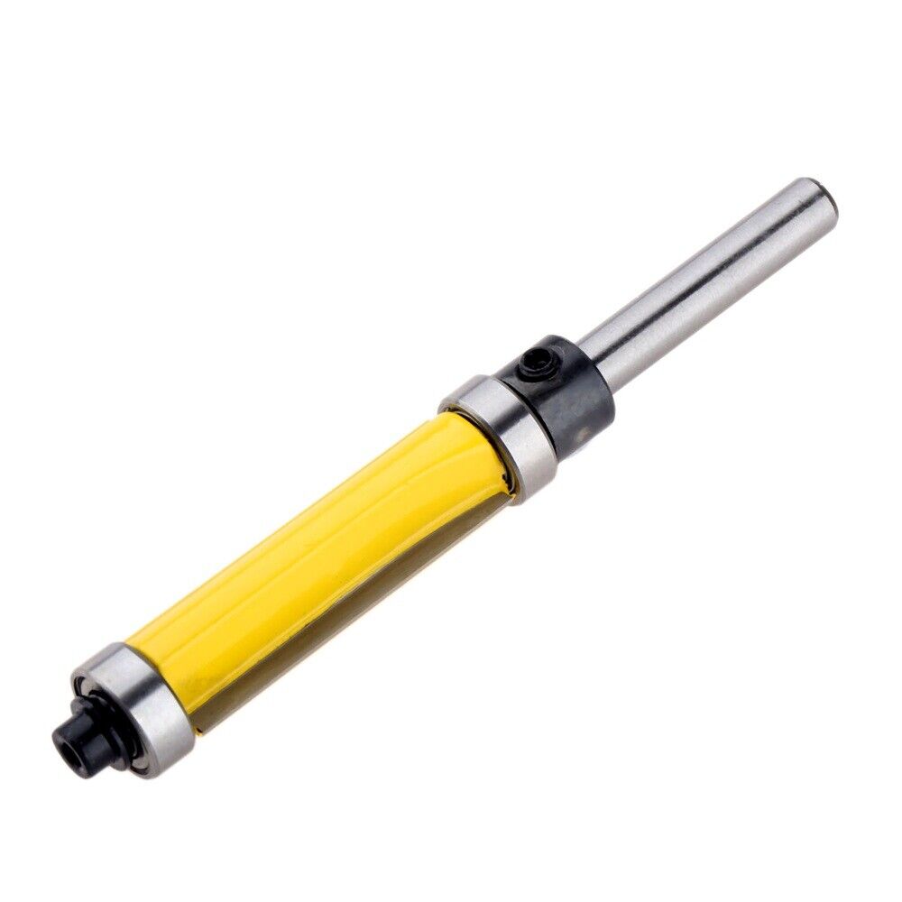 1/4Shank Double Flute Sealed Bearing Bit Straight Router Bit Diy For Solid Wood